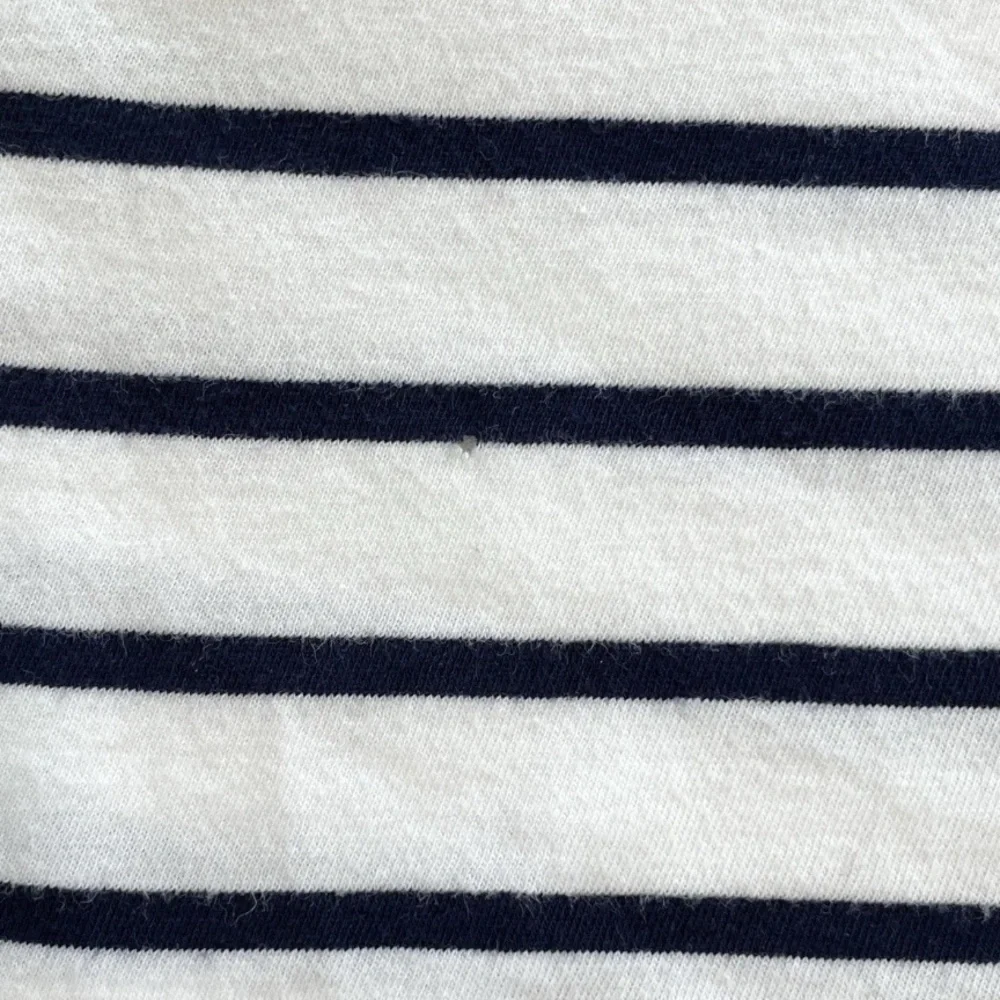 Zara Navy Blue White Breton Striped Long Sleeve Boatneck Top Women’s Size Medium - Picture 7 of 8